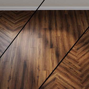 Santorini Deep Oak Vinyl Flooring 3D model image 1 