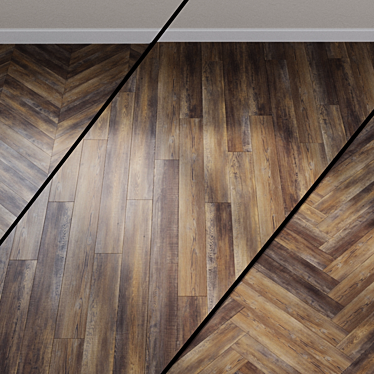 Bright Oak Vinyl Flooring 3D model image 1 