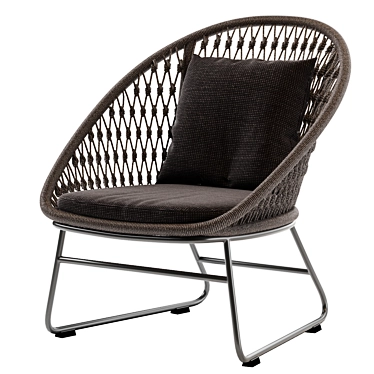 Coco Republic Bolletti Outdoor Lounge Chair 3D model image 1 