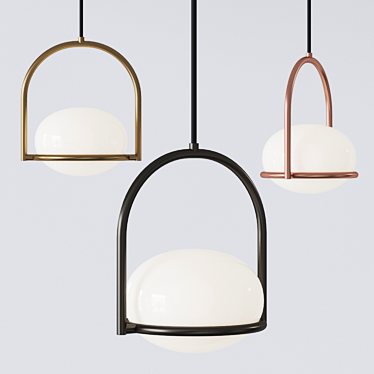 Coco Single Pendant by Leds C4 3D model image 1 