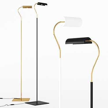 Timeless Design: U.F Flex LED Floor Lamp 3D model image 1 