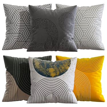 Luxury Home Decor Pillows 3D model image 1 