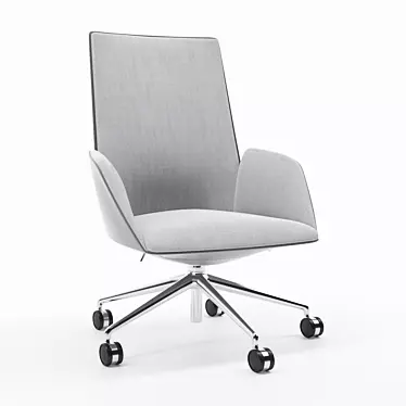 Elegant Ergonomic Office Chair 3D model image 1 