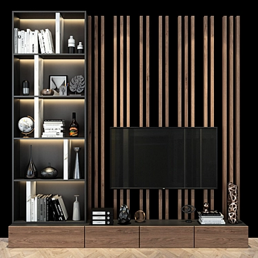 Stylish Cabinet Furniture 3D model image 1 
