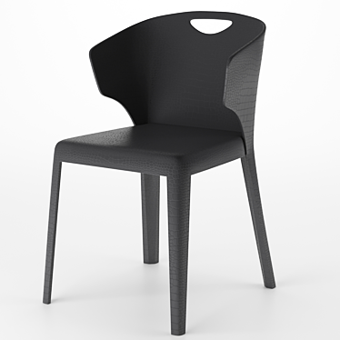 Sleek 3D Shark Chair 3D model image 1 