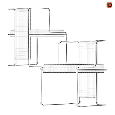 Modern Jarman Dining Chair 3D model image 1 