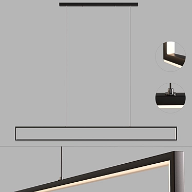 Sleek Pendant Lights: Contemporary Style! 3D model image 1 