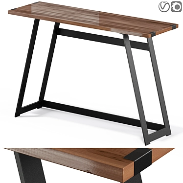 Anastasia Industrial Loft Console 3D model image 1 