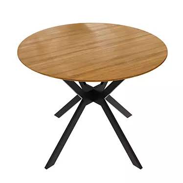 Scandi Chic Dining Table 3D model image 1 