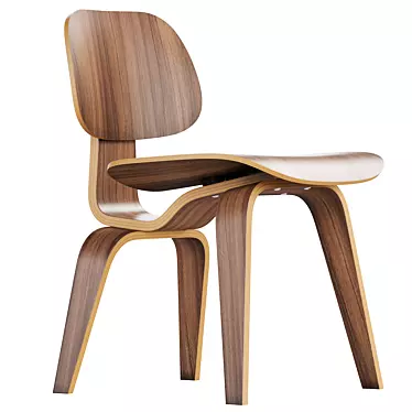 Modern Scandinavian Design: Vitra Plywood Dining Chair (DCW) 3D model image 1 