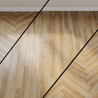 Ter Hurne York Oak Brown Vinyl Flooring 3D model image 1 