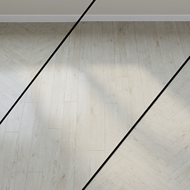 Ter Hurne Oak Skagen White Vinyl Flooring 3D model image 1 