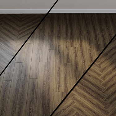 Brown Bogota Oak Vinyl Flooring 3D model image 1 