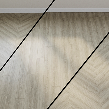 Gray Oak Vinyl Flooring - Ter Hurne Vilnius 3D model image 1 