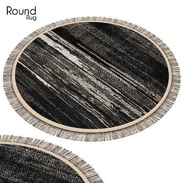 Modern Round Rug for Stylish Interiors 3D model image 1 