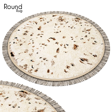 Circular 58" Rug: Polys 511, Vets 519 3D model image 1 