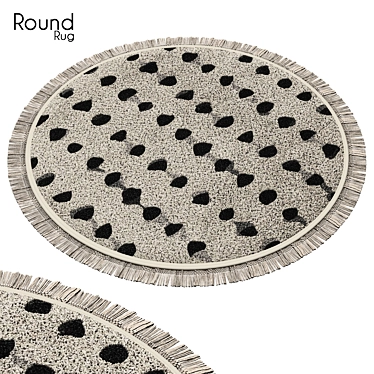 Round Polypropylene Rug: 59 3D model image 1 