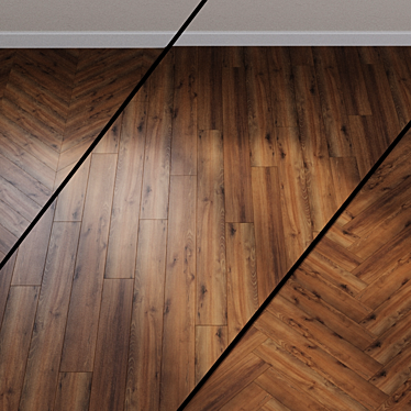 Village Oak Brown XL Wood Flooring 3D model image 1 