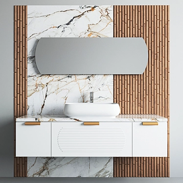 Modern Alice Nur Bathroom Set 3D model image 1 