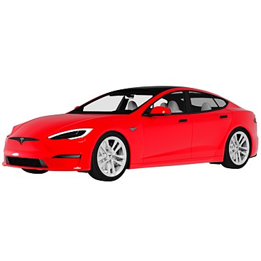 Revamped Tesla Model S 2021: Enhanced Design, Extended Range, Lightning-Fast Acceleration 3D model image 1 