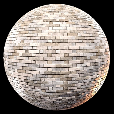Seamless Brick Design - PBR 3D model image 1 