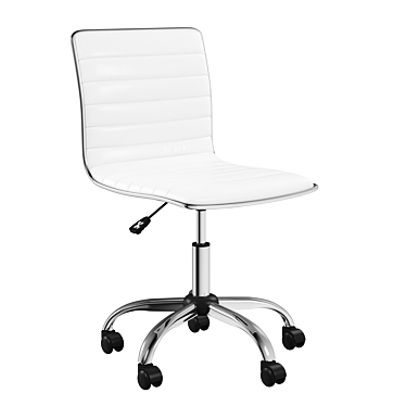 Sleek Leather Task Chair 3D model image 1 