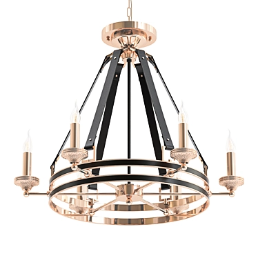 Elegant Versace Chiaro Chandelier 3D model image 1 