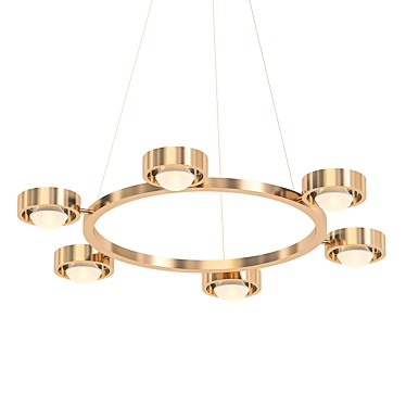 Elegant Alric Chandelier: Illuminating Brilliance 3D model image 1 