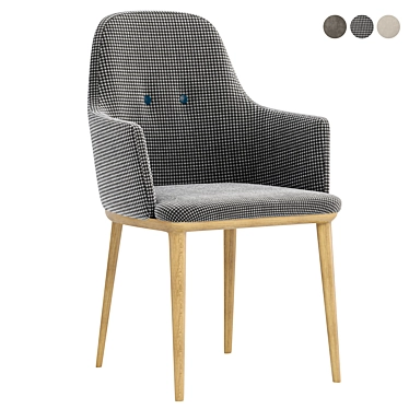 Stylish Connie Porada Chair 3D model image 1 