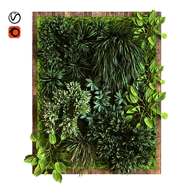 Vertical Greenery Set 037 3D model image 1 