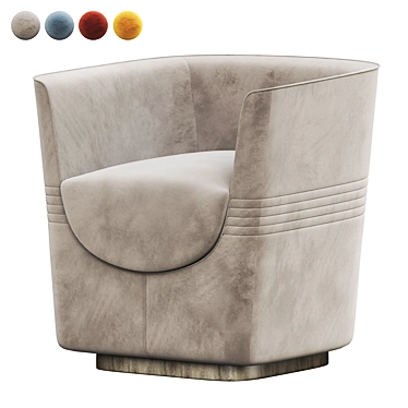 Elegant Thea Armchair: Antonelli Atelier 3D model image 1 