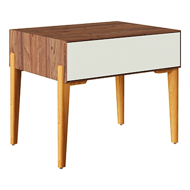 Modern Spanish Bedside Table 3D model image 1 