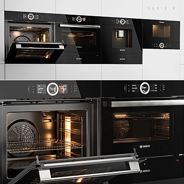 Bosch Serie 8: Perfectly Designed Built-in Appliances 3D model image 1 