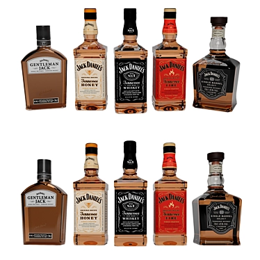 Unleash Your Taste: Jack Daniels Varieties 3D model image 1 