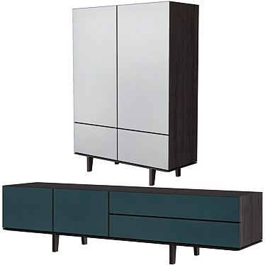 Poliform Hotel Sideboard: Elegant Storage Solution 3D model image 1 