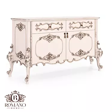 Handcrafted Chest of Drawers Isabella: Customizable Design by Romano Home 3D model image 1 