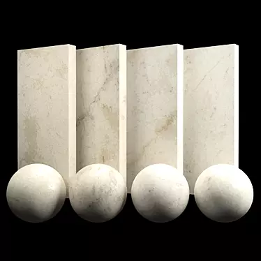 Botticino Italian Marble: Premium Texture 3D model image 1 