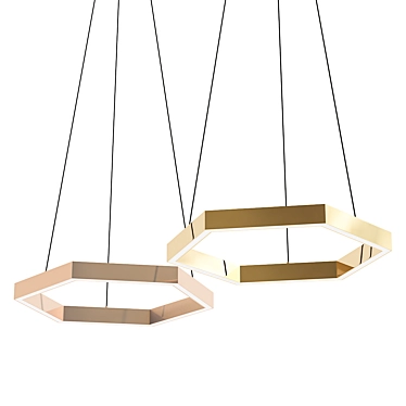 Hex 750 Pendant: Unparalleled Elegance 3D model image 1 