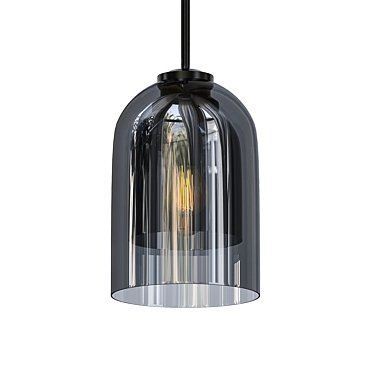 Double Glass Pendant Light: Aria 3D model image 1 