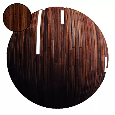 Striped Wood + Light Panels - High-Quality 4K Textures & 3D Files 3D model image 1 