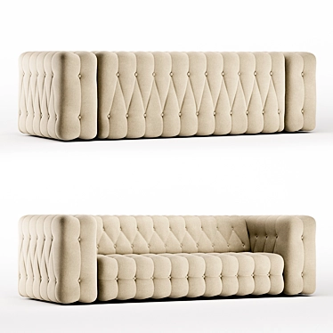 Elegant Modern D Sofa 3D model image 1 