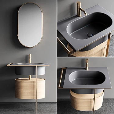 Ceramica Cielo Kyros Vanity Set 3D model image 1 