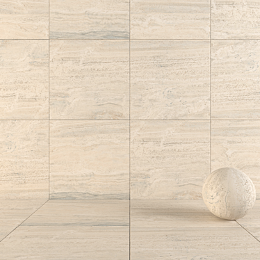 Flaviker Navona Bone Vein: Versatile 120x120 Wall Tile 3D model image 1 