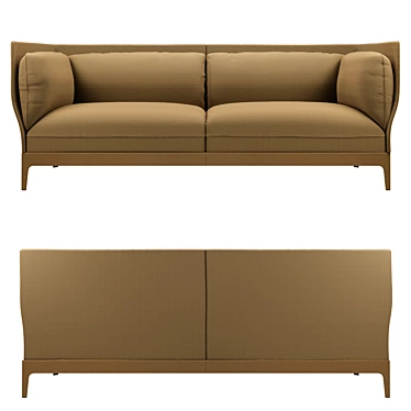 Secluded Calm: Monica Förster Sofa 3D model image 1 