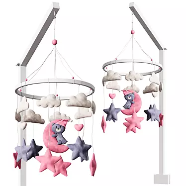 Delightful Dreams Baby Mobile 3D model image 1 