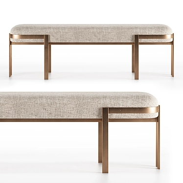 Sleek Kelly Wearstler Bench 3D model image 1 