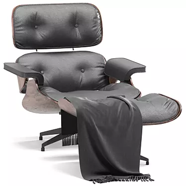 Elegant Eames Lounge Armchair | Stylish Comfort for Your Home 3D model image 1 