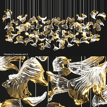 Ethereal Ice Chandelier by Barbora 3D model image 1 