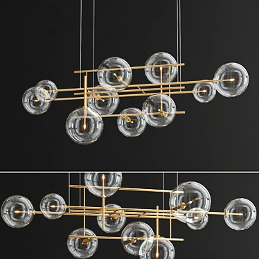 Handcrafted Brass Pendant Light 3D model image 1 