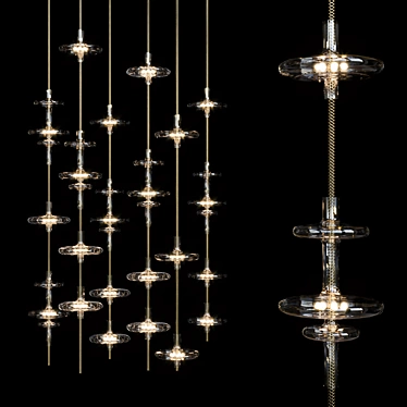 Hydra-Gamma Suspension Pendant Light 3D model image 1 